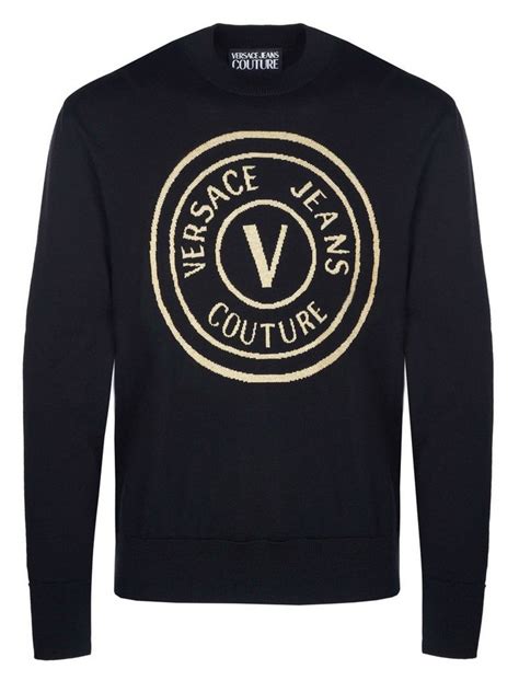 versace jeans couture logo strickpullover|versace jeans for women.